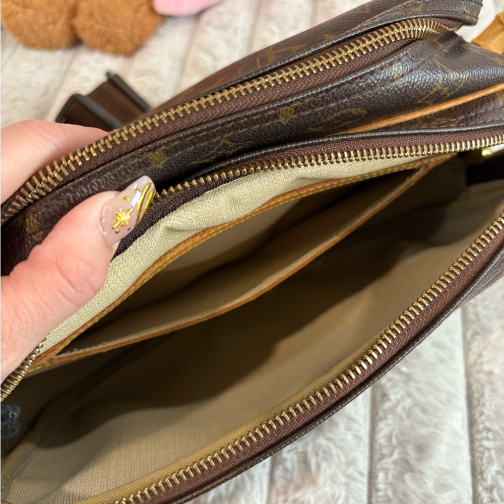Brown and Tan Monogram Messenger Bag - Picture 8 of 8